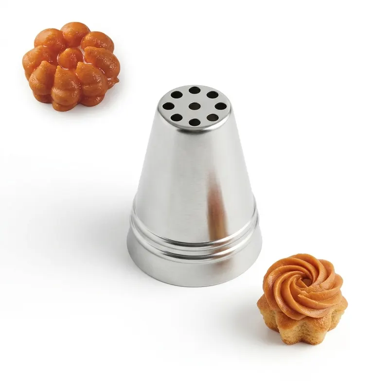 Zdobící špička nerez speciál, průměr 3 cm, výška 4 cm, 1 ks