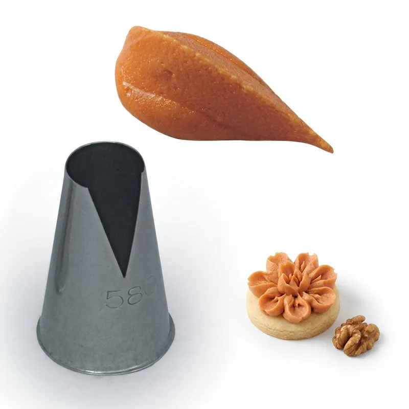 Zdobící špička nerez speciál, průměr 2,5 cm, výška 3,3 cm