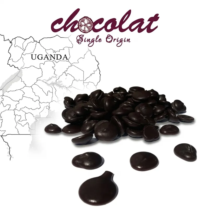 Hořká čokoláda 73% Uganda v peckách 1 kg