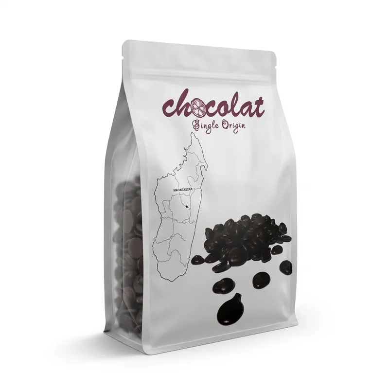 Hořká čokoláda 74% Madagaskar v peckách 1 kg