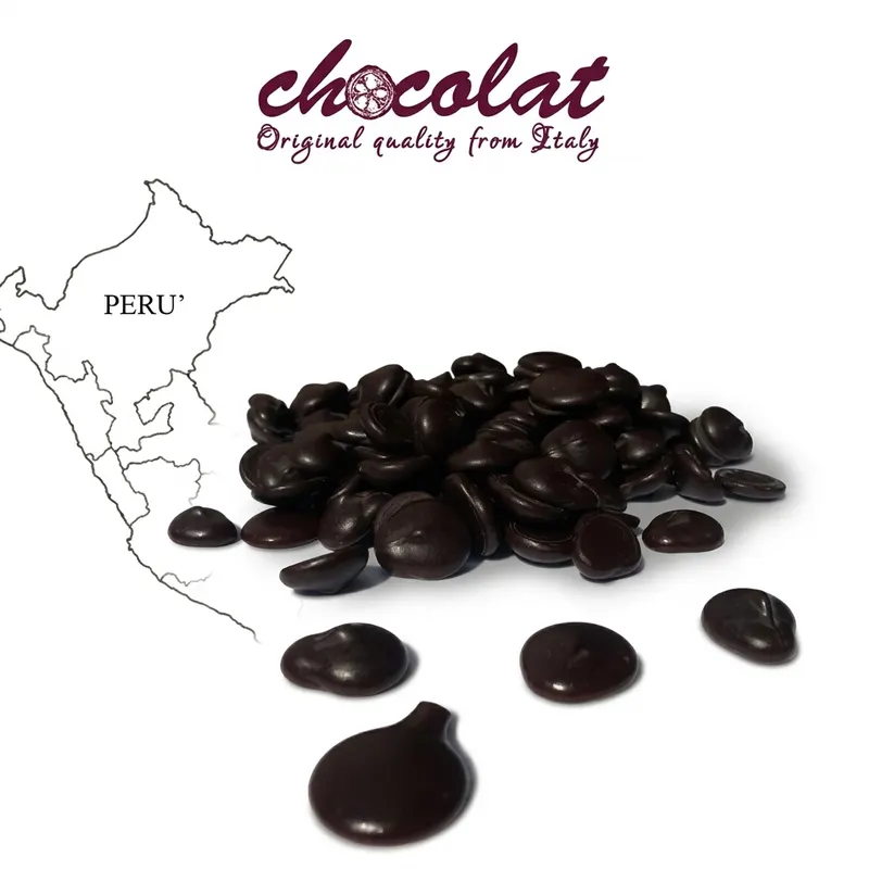 Hořká čokoláda 73% Single Origin Peru v peckách 1 kg