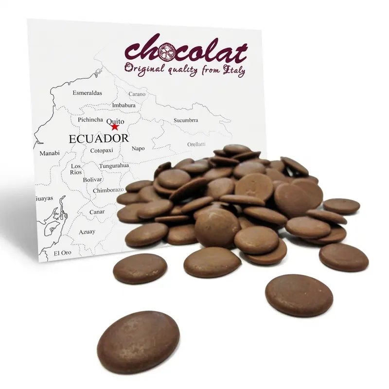 Mléčná čokoláda 32% Single Origin Ecuador, pecky, 1 kg