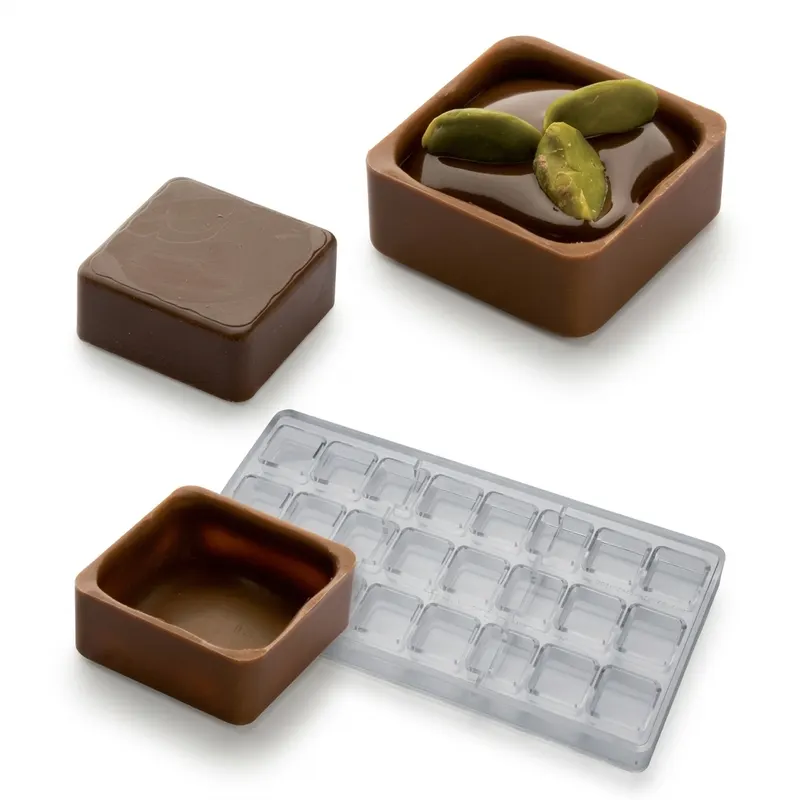 Forma na pralinky čtvercová miska 9 g, 3x8 dutin