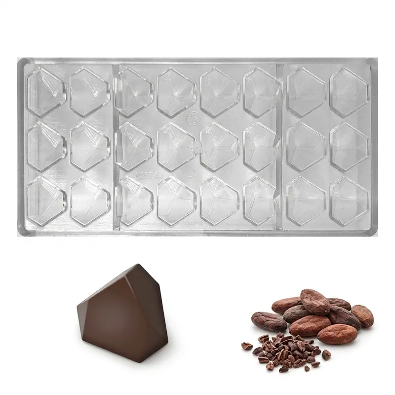 Forma na pralinky několikahran 8,5 g, 3x8 dutin