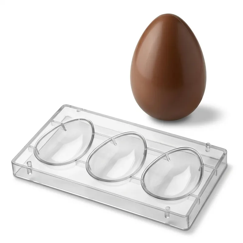 Polykarbonátová forma na čokoládová vejce 130 g, 3 tvary