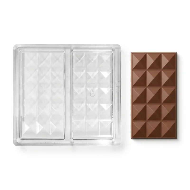 Polykarbonátová forma na čokoládu 70,50 g, obdélník
