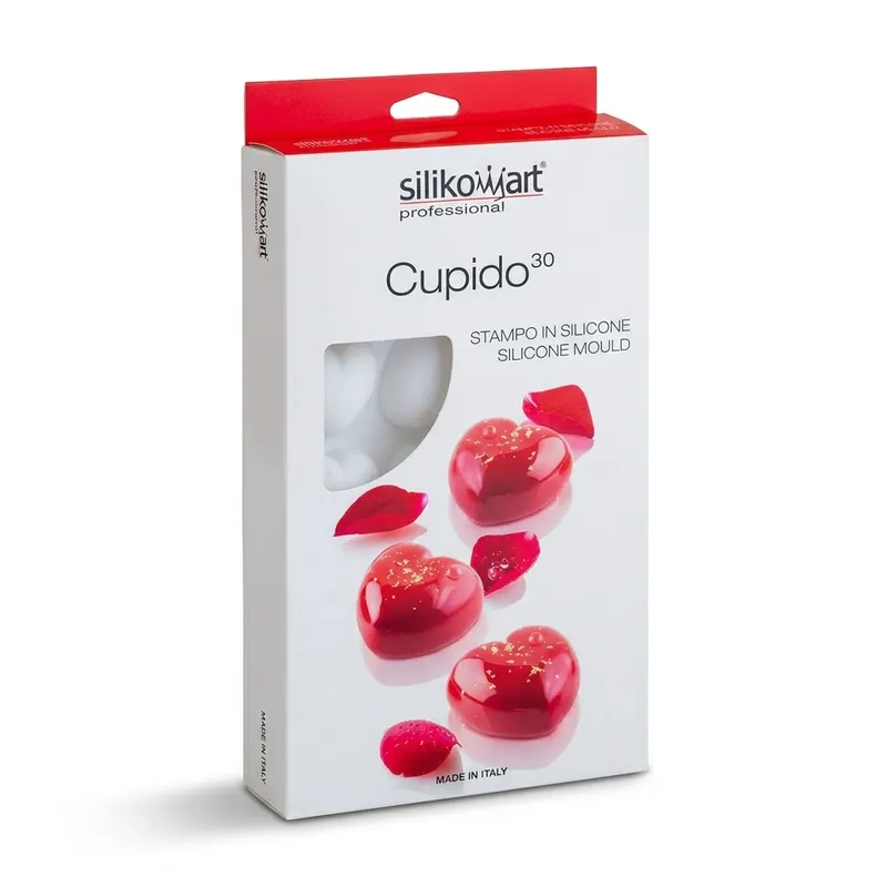 Silikonová forma na dezerty srdce 15x30 ml
