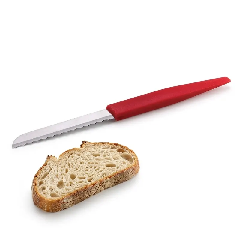 Pekařský nůž pilka s červenou rukojetí, čepel 8,5 cm