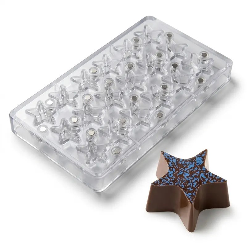 Forma na pralinky magnetická hvězda 8,4 g, 3x6 dutin
