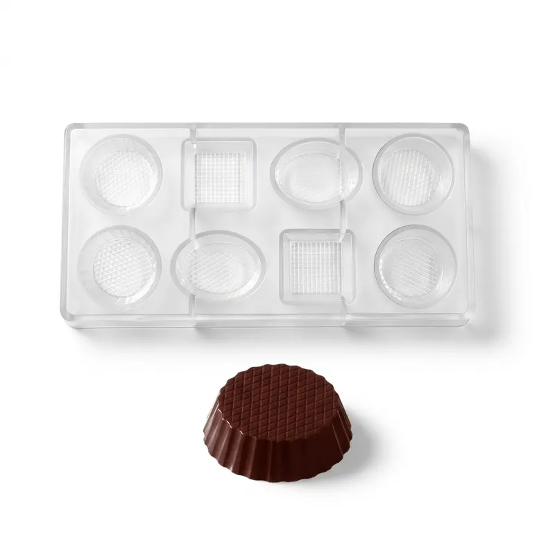 Forma na pralinky polykarbonátová tartaletky 32 g, 2x4 tvary