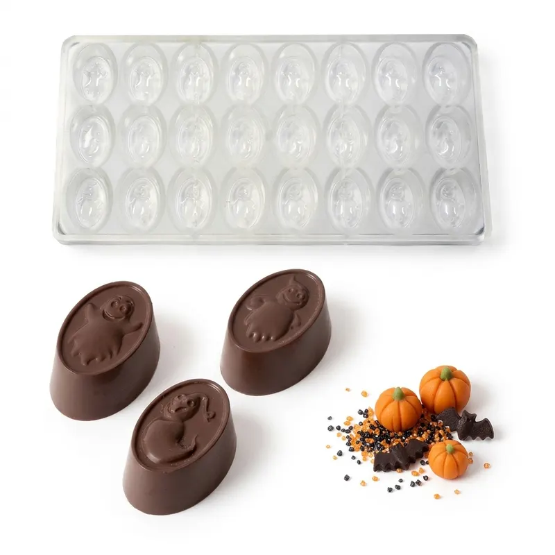 Forma na pralinky polykarbonátová duchové 12,75 g, 3x8 tvarů