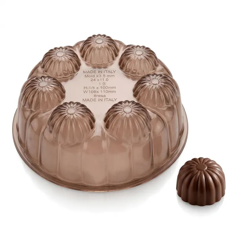 Forma na pralinky polykarbonátová květ 11 g, 3x8 tvarů