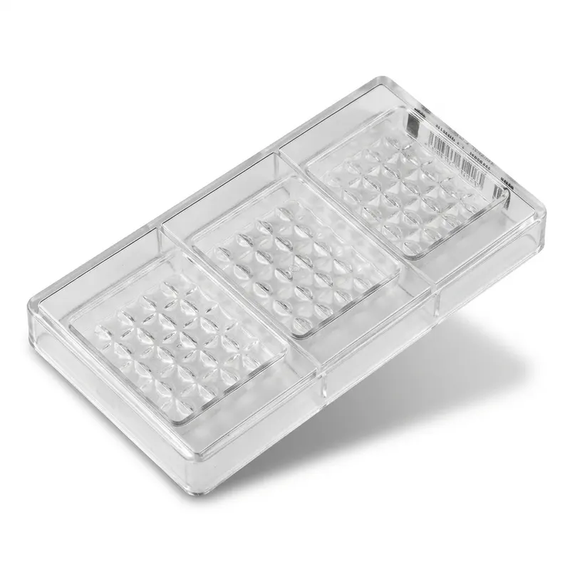 Polykarbonátová forma na čokoládové tabulky 87 g, 3 tvary
