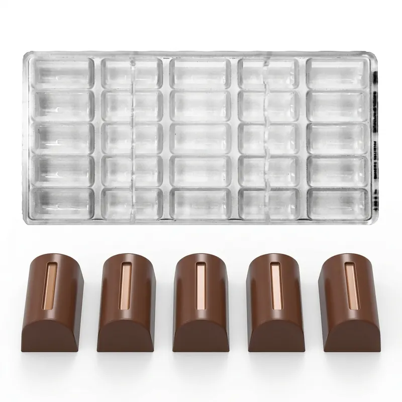 Forma na pralinky polykarbonátová 10 g, 5x5 tvarů