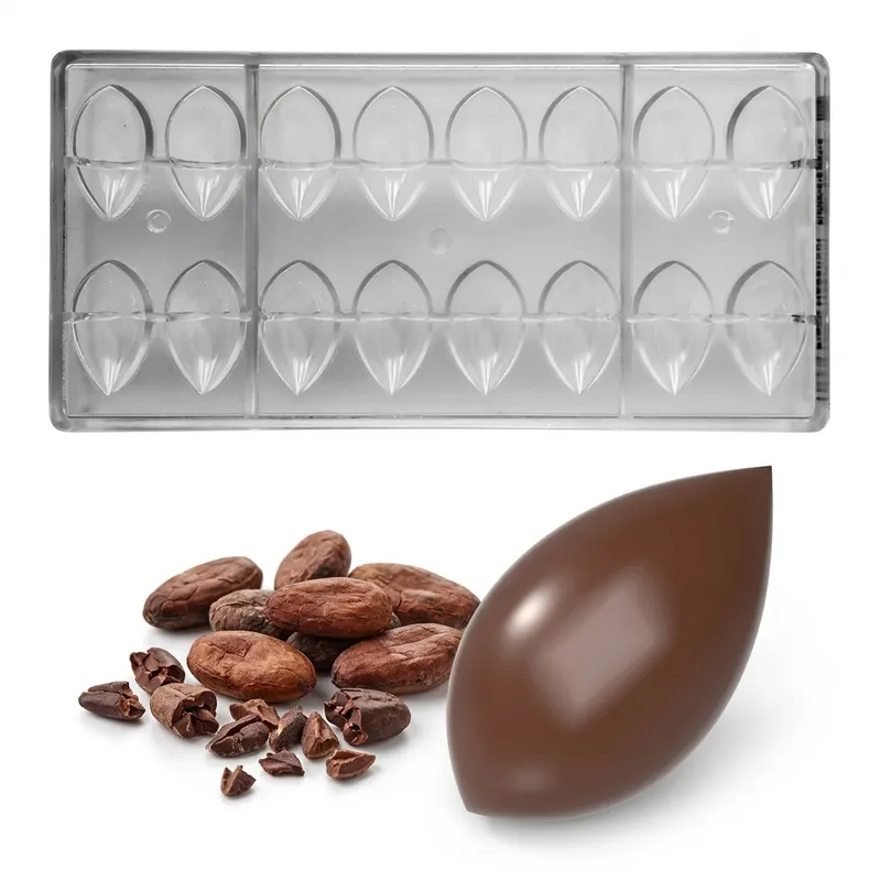 Forma na pralinky polykarbonátová kapka 10 g, 2x8 tvarů