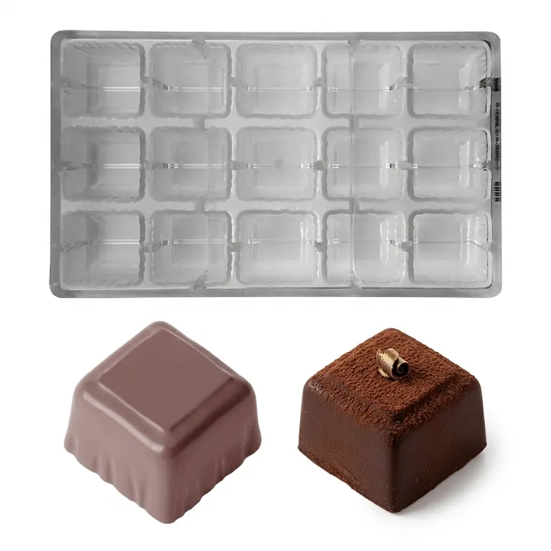 Forma na pralinky polykarbonátová 65 g, 3x5 tvarů