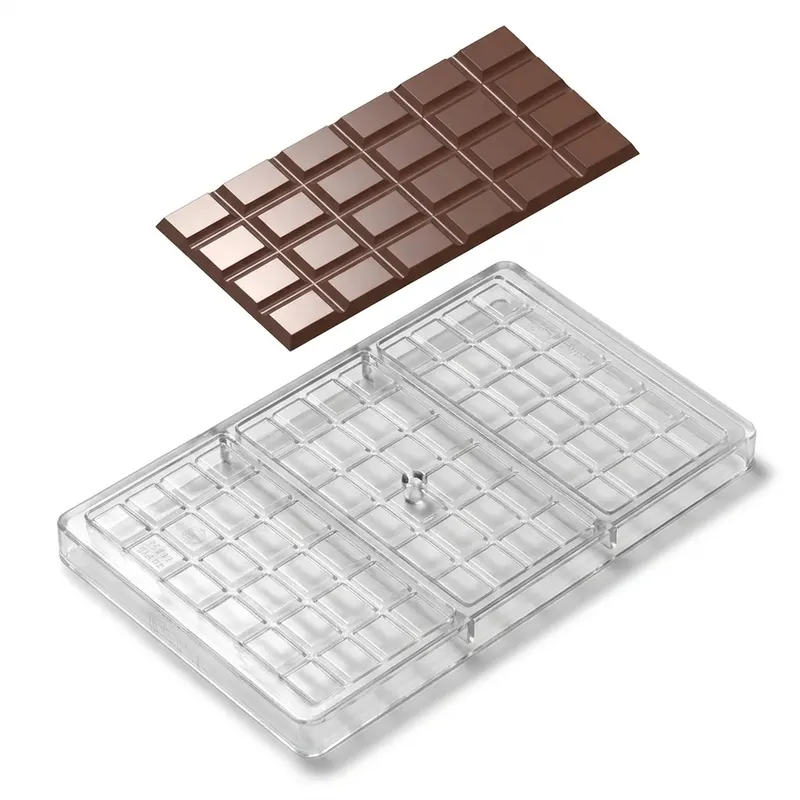 Polykarbonátová forma na čokoládové tabulky 60 g, obdélník