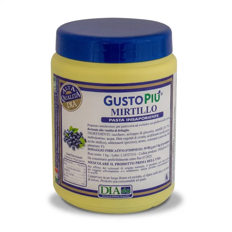 Ochucovací pasta borůvka s kousky GustoPiú 1 kg