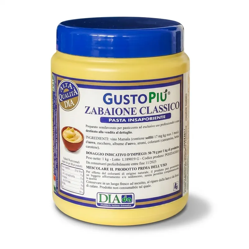 Ochucovací pasta zabaione vaječný koňak GustoPiú 1 kg