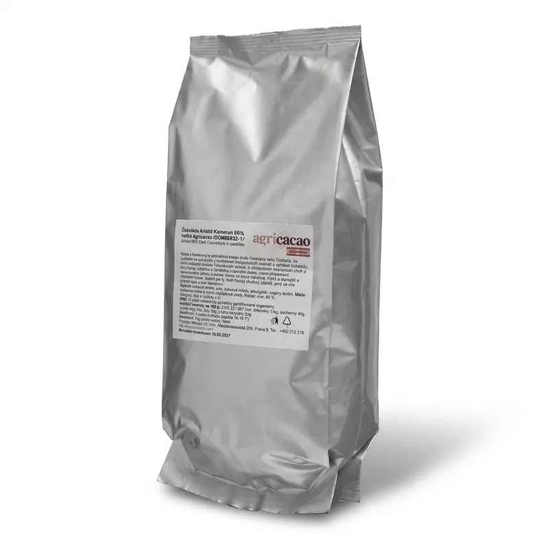 Hořká čokoláda 66 % Kamerun, pecky 1 kg