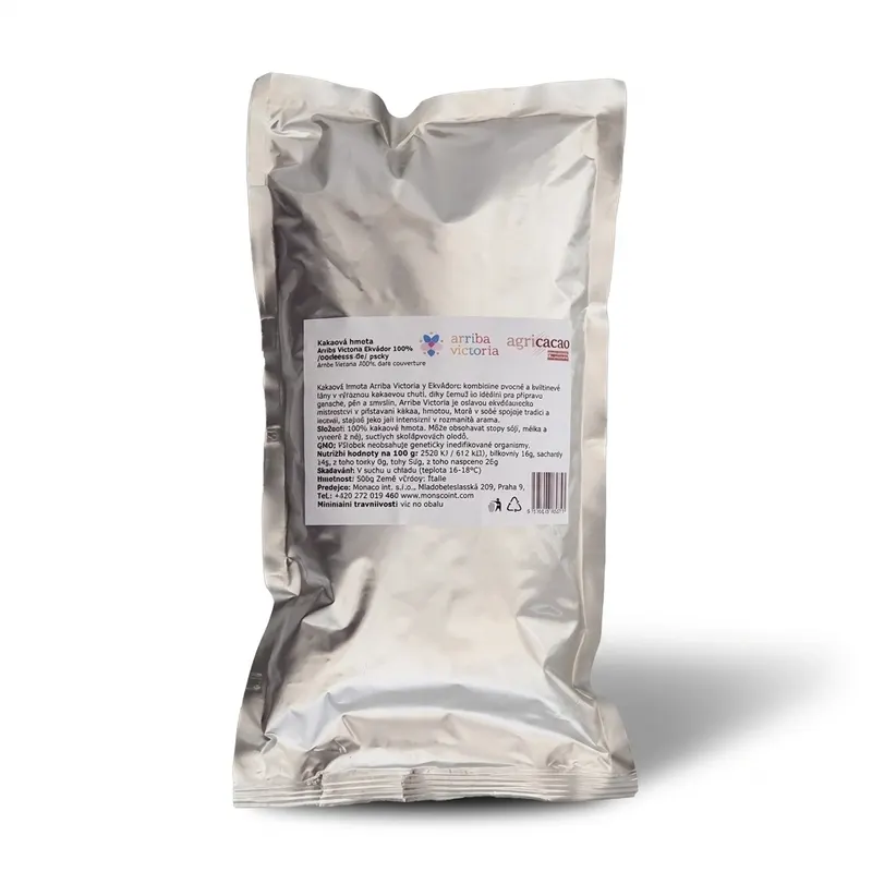 Kakaová hmota Arriba Victoria Ekvádor 100% v peckách 500 g