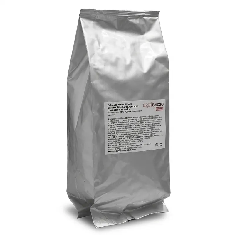 Hořká čokoláda 64 % Arriba Victoria Ekvádor, pecky 1 kg