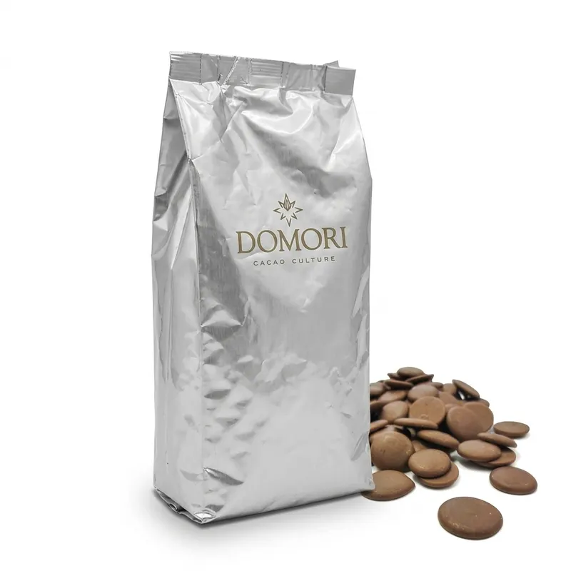 Mléčná čokoláda Domori Pobřeží slonoviny 38 % pecky 1 kg