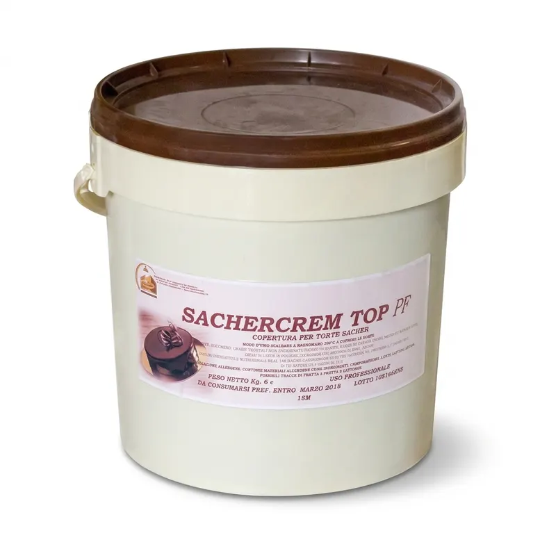 Dortová poleva Sacher Crem tmavá kakaová 6 kg