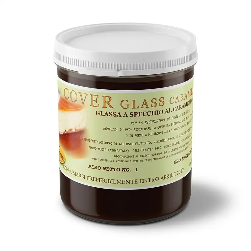 Potahovací lesklý gel Cover Glass karamelový 1 kg