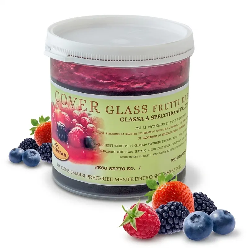 Potahovací lesklý gel Cover Glass lesní plody 1 kg