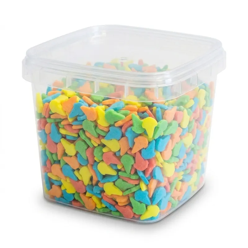 Cukrové krystalky s čokoládou kobaltově zelené 1 kg