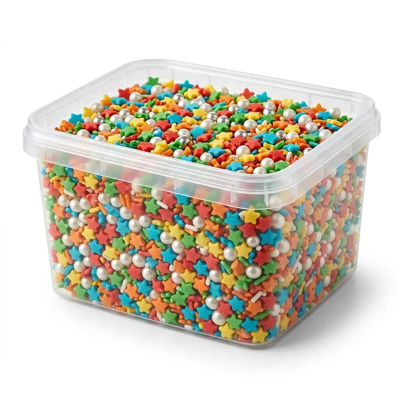 Cukrový mix barevný hvězdičky a kuličky 1 kg