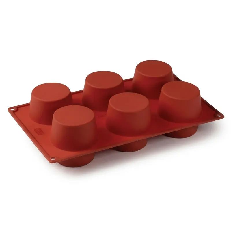 Silikonová forma na muffiny 6 ks, průměr 5–7 cm