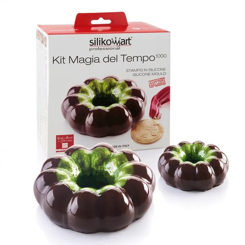 Silikonová forma Magia del Tempo s vykrajovátkem, 1000 ml