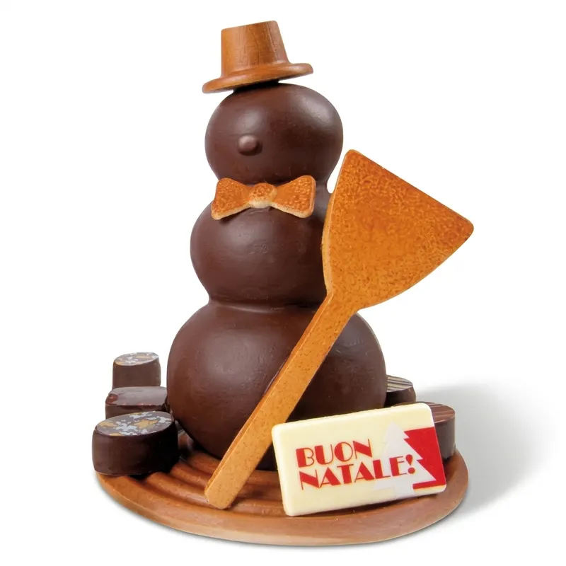 Polyethylenová forma na čokoládu sněhulák, sada 9 forem