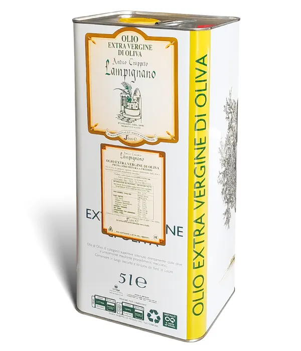 Extra panenský olivový olej, lisovaný za studena, 5 l