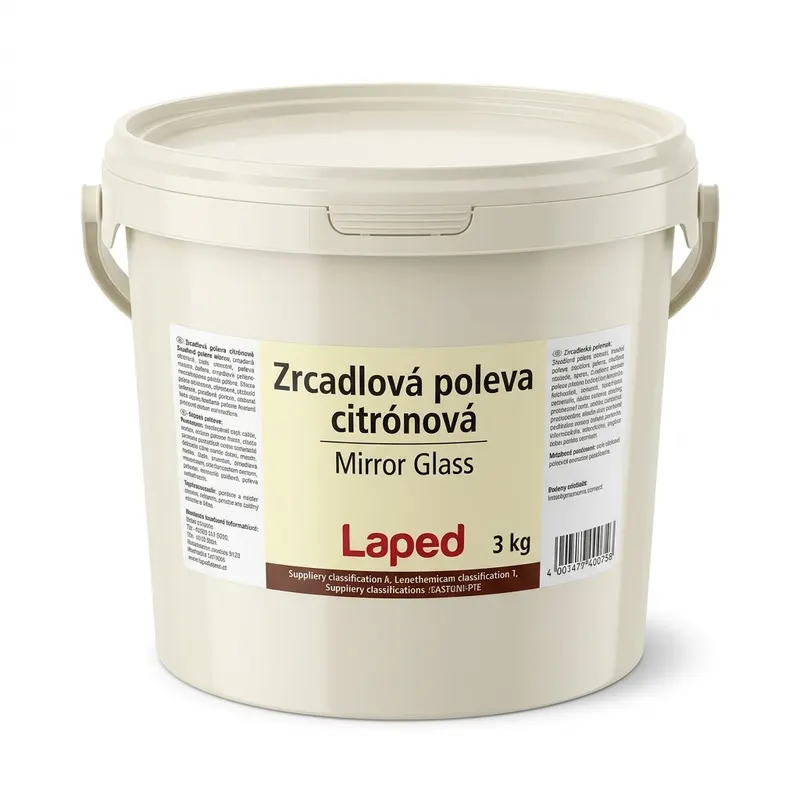 Zrcadlová poleva citrónová Mirror Glass Laped 3 kg