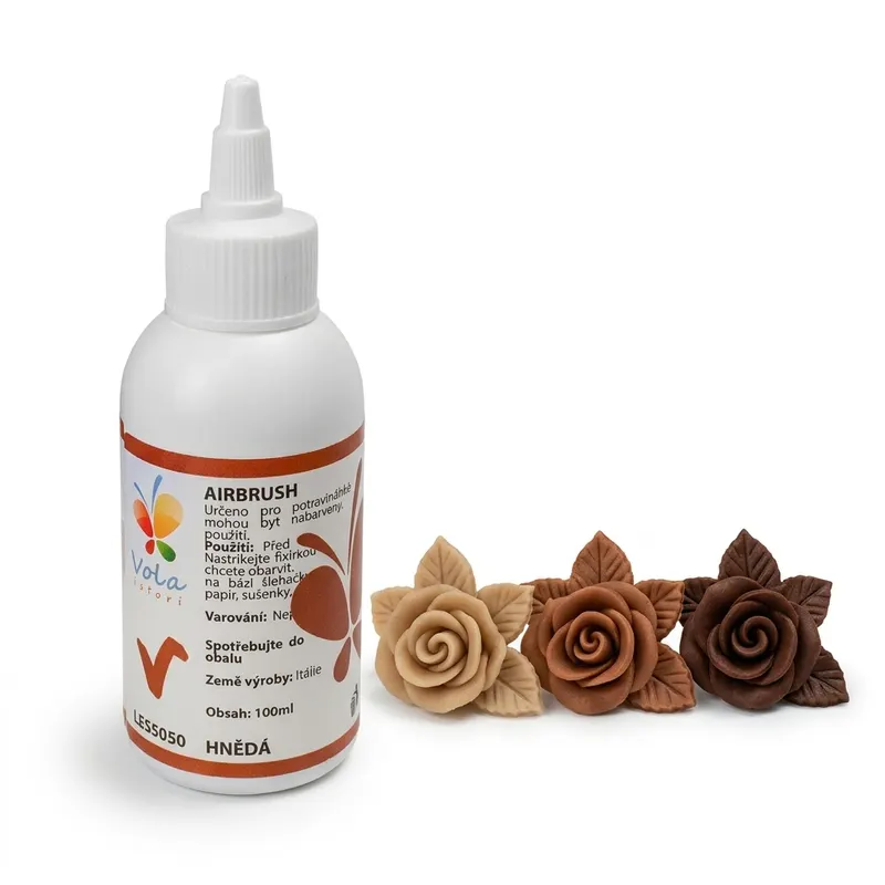 Airbrush barva tekutá hnědá 100 ml