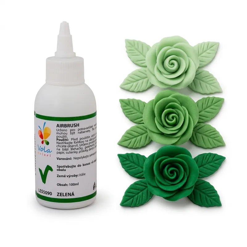 Airbrush barva tekutá zelená 100 ml
