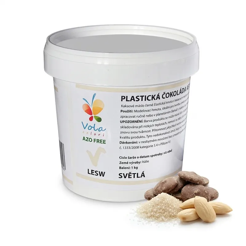 Plastická čokoláda bílá k modelování 1 kg