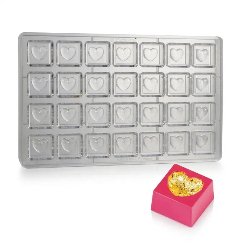 Forma na pralinky srdce 11 g, 28 tvarů
