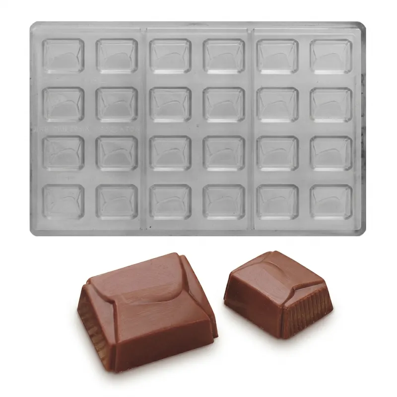 Forma na pralinky polykarbonátová dopis 8 g, 4x6 tvarů