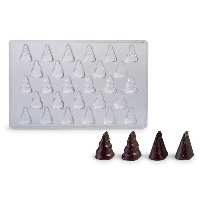 Forma na pralinky polykarbonátová stromek 7 g, 5x6 tvarů