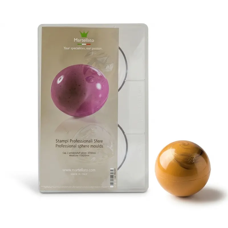 Forma na pralinky polykarbonátová koule 90 g, 2 tvary
