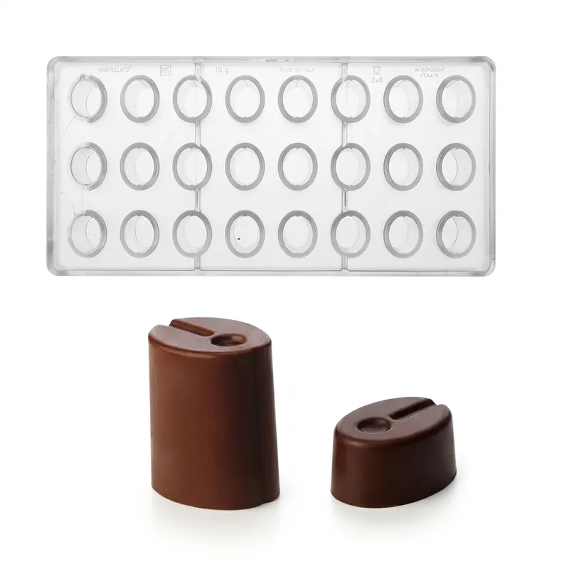 Forma na pralinky vysoký ovál 10 g, 3x8 tvarů