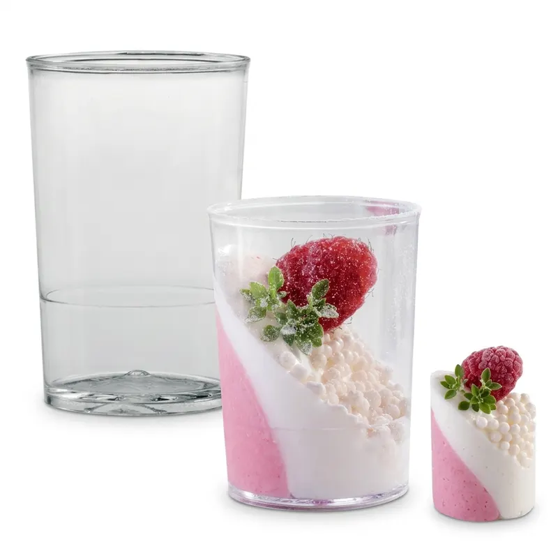 Pohárek na dezerty průhledný kulatý 90 ml, 100 ks