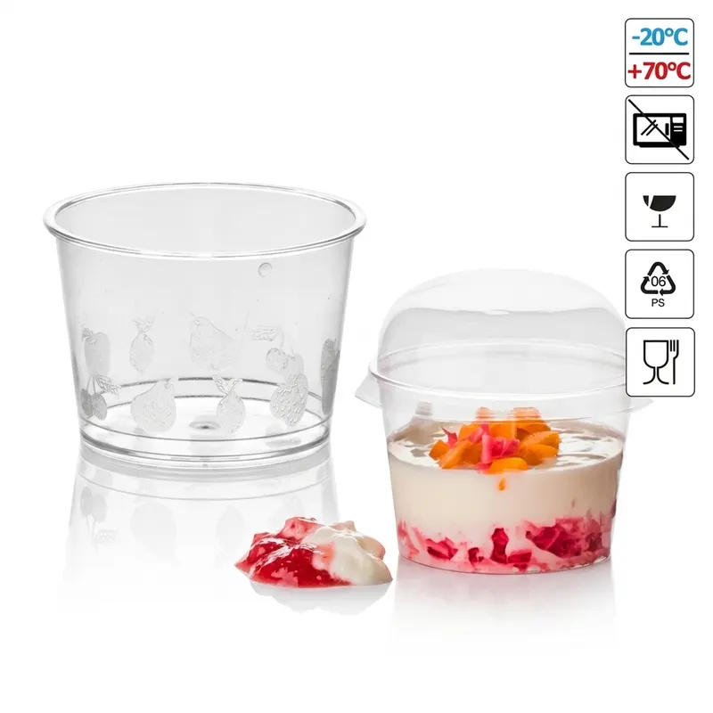 Průhledný pohárek na dezerty Rotonda 150 ml, 40 ks