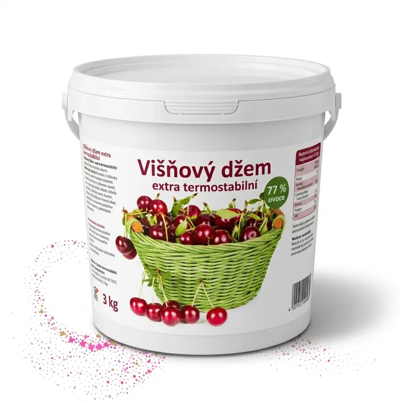 Višňový džem extra termostabilní 77 % ovoce 3 kg