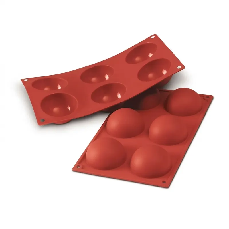 Silikonová forma na dezerty polokoule 6 ks, průměr 7 cm