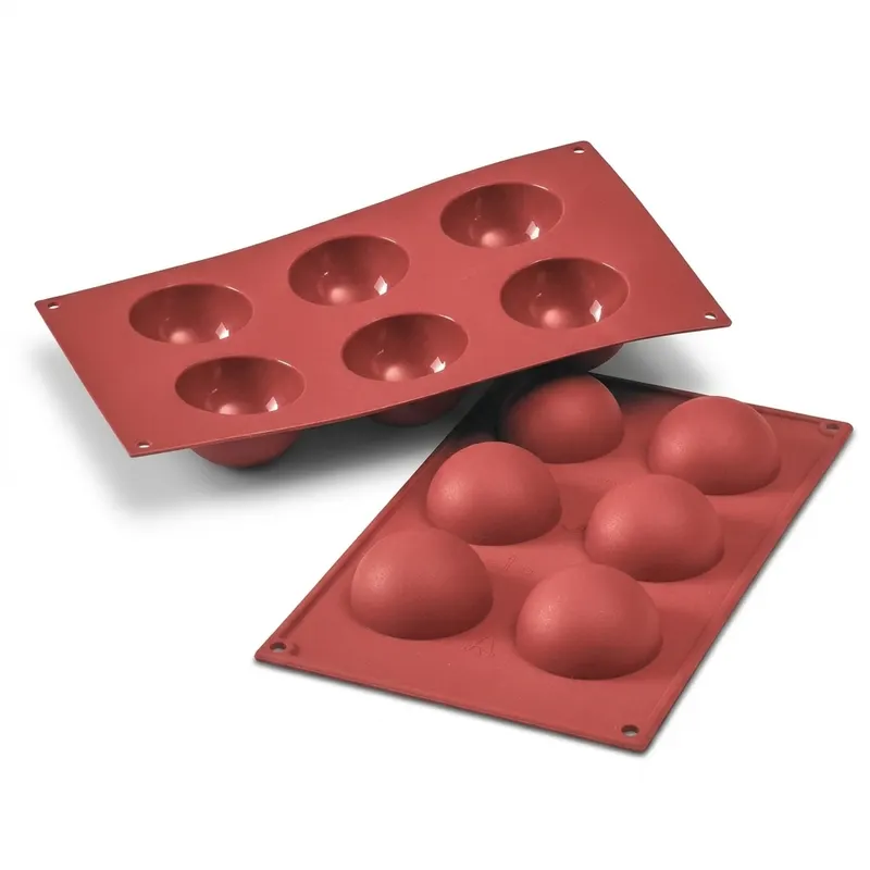 Silikonová forma na dezerty polokoule 6 ks, průměr 6 cm